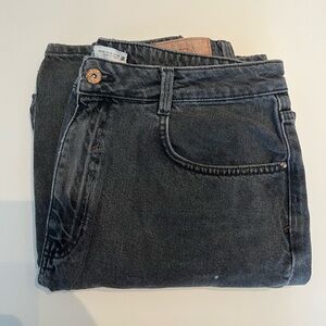 Zara black straight jeans